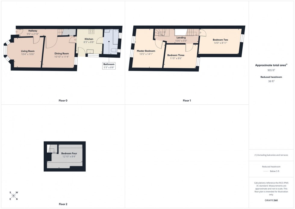 Floorplan for Rutland Road, Reading, RG30
