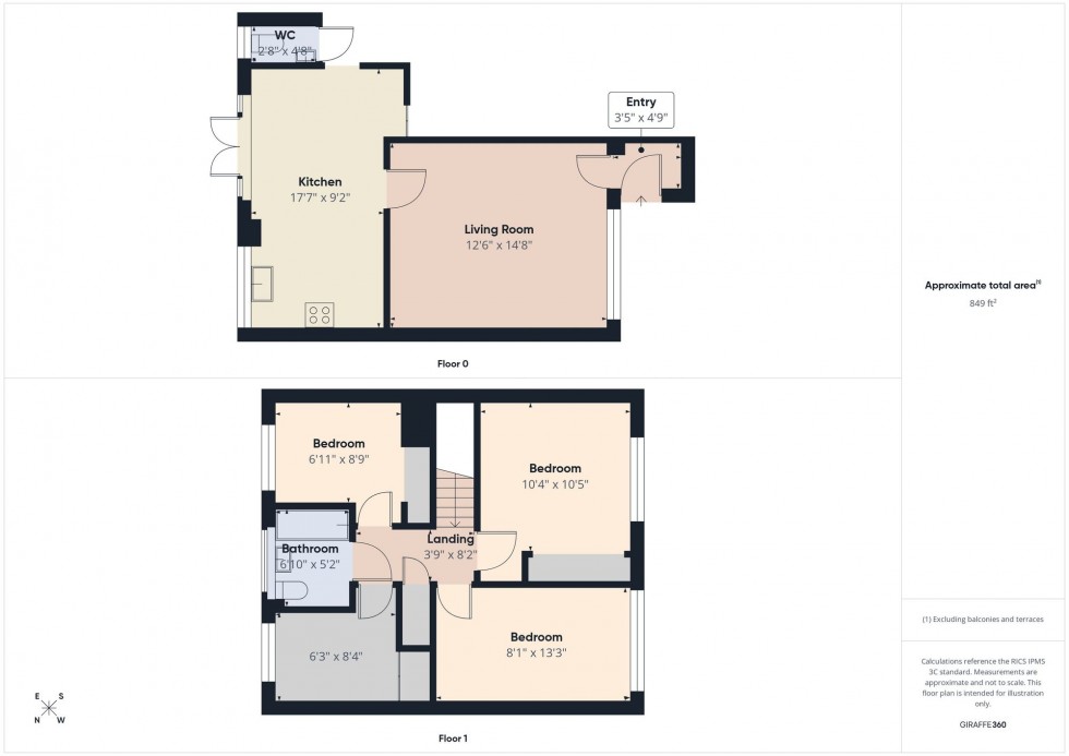 Floorplan for Newbery Close, Tilehurst, RG31