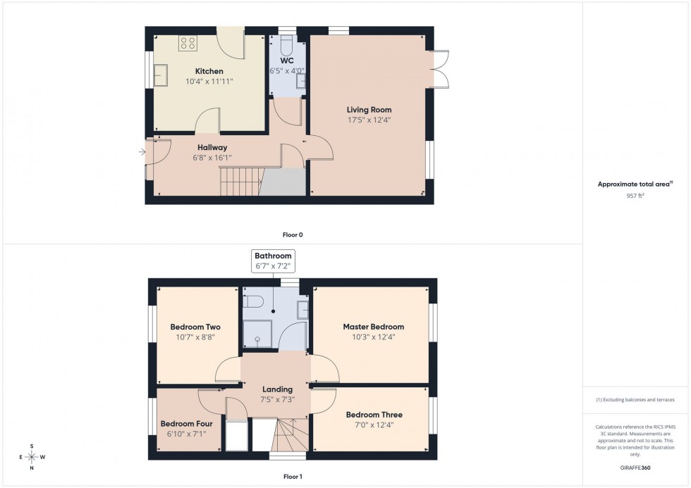 Floorplan for Hawley Mews, Reading, RG30
