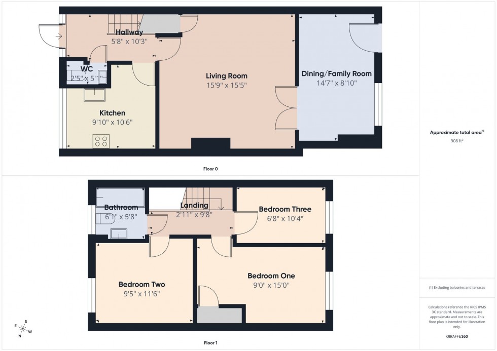 Floorplan for Eskin Close, Tilehurst, RG30