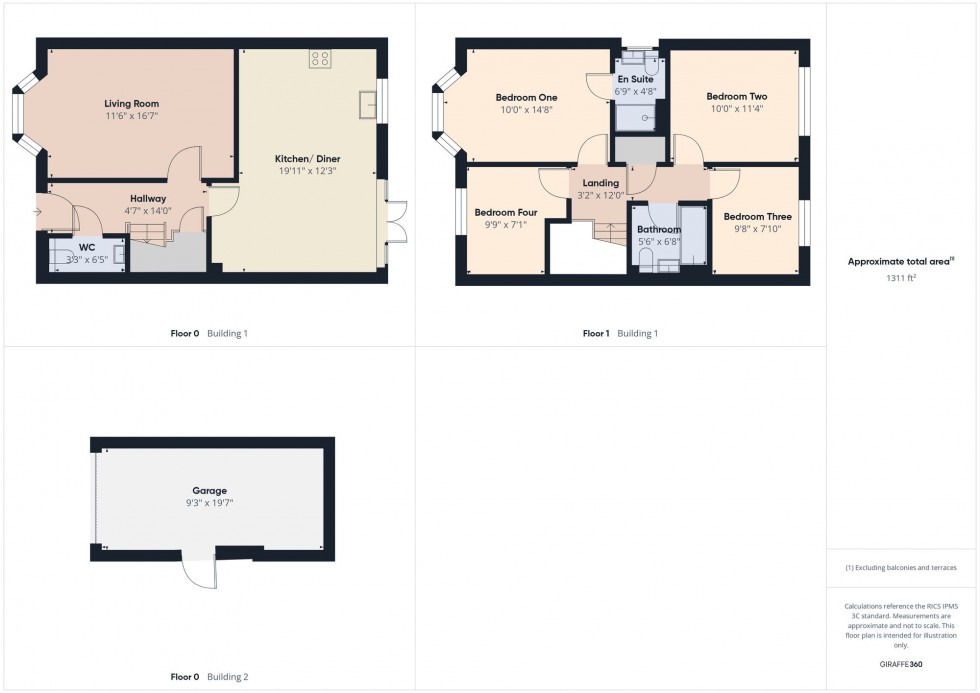 Floorplan for Langford Avenue, Spencers Wood, RG7