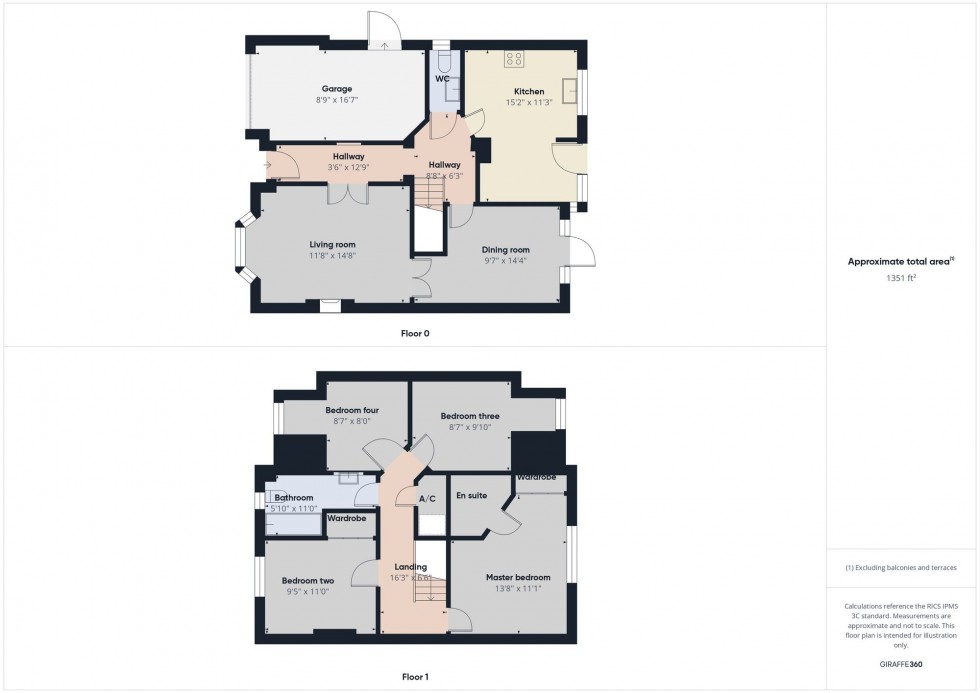 Floorplan for Conygree Close, Lower Earley, RG6