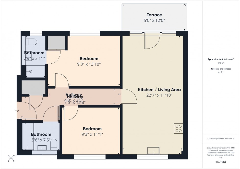 Floorplan for Princess Marina Drive, Arborfield Green, RG2
