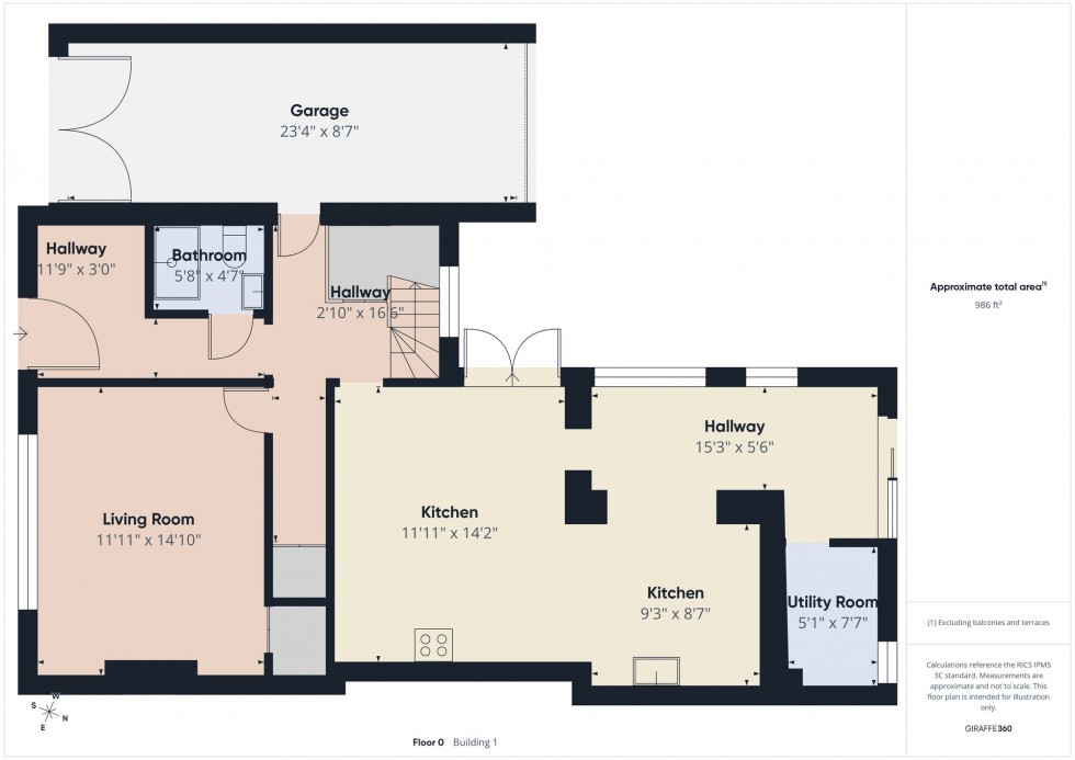 Floorplan for School Road, Tilehurst, RG31