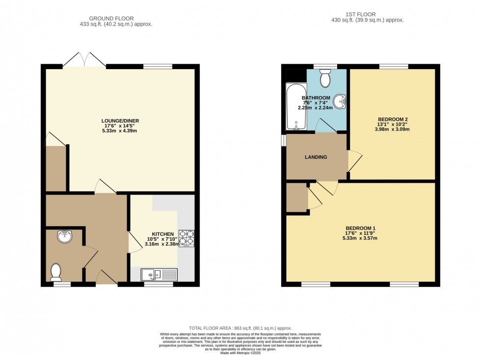 Floorplan for Reed Gardens, Woolhampton, RG7