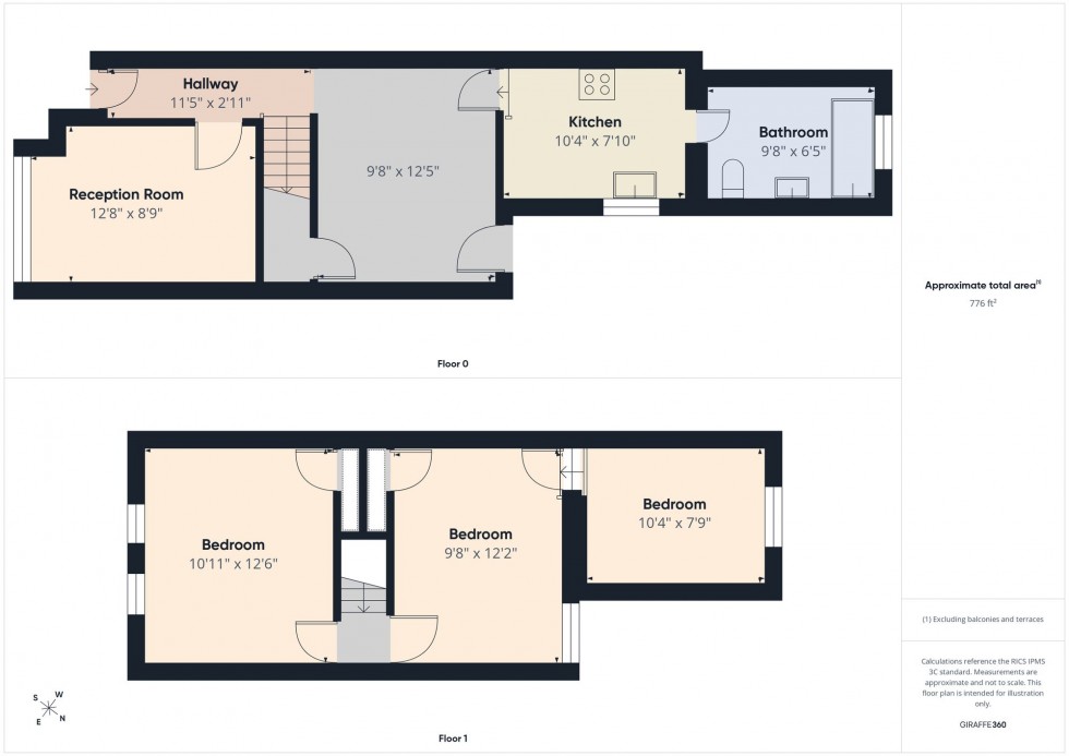 Floorplan for Pitcroft Avenue, Reading, RG6