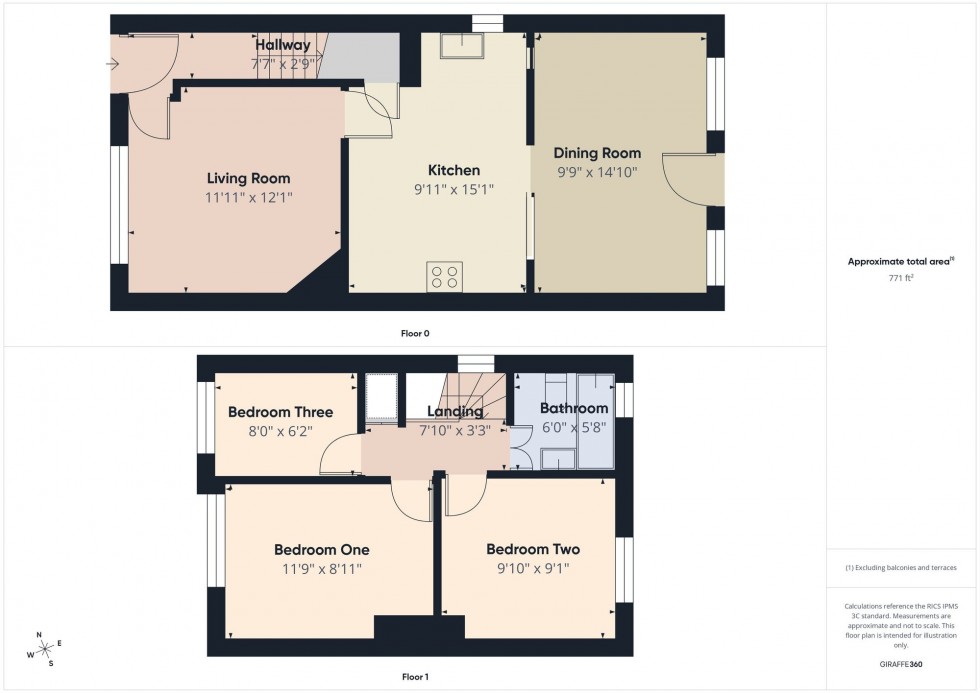 Floorplan for Kentwood Hill, Tilehurst, RG31