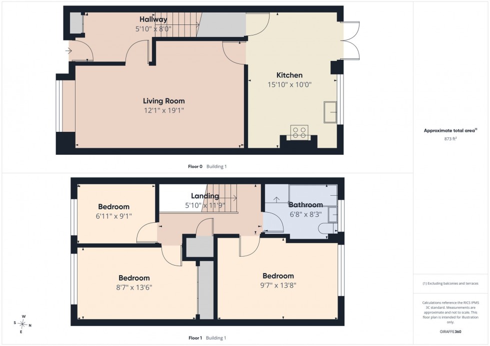 Floorplan for Sandleford Close, Reading, RG2