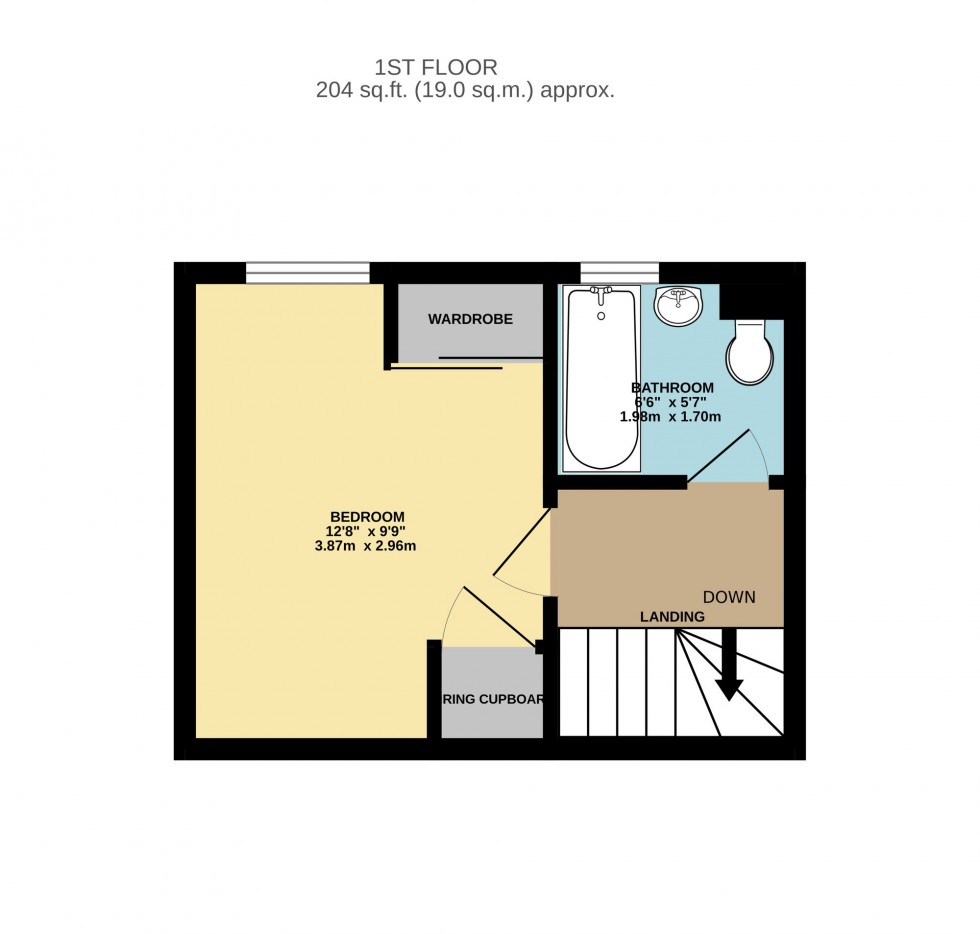 Floorplan for Flodden Drive, Calcot, RG31