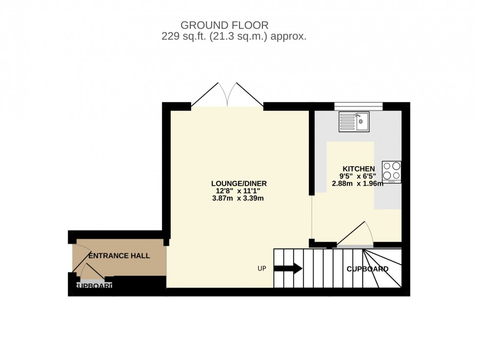 Floorplan for Flodden Drive, Calcot, RG31