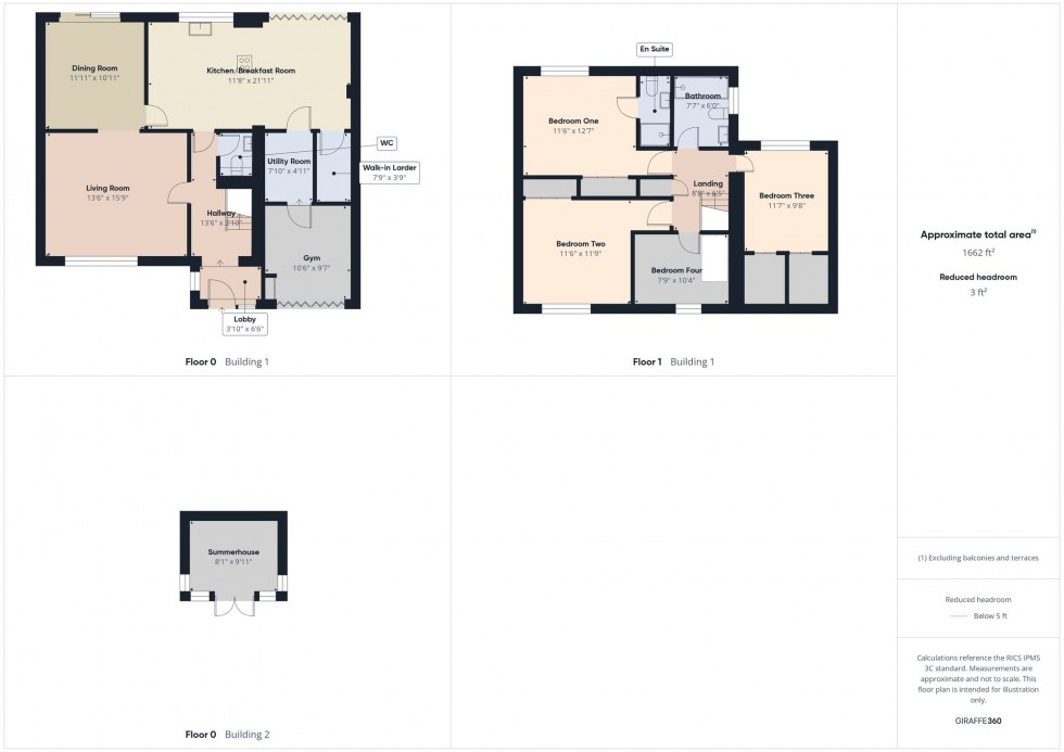 Floorplan for Marshall Close, Purley On Thames, RG8