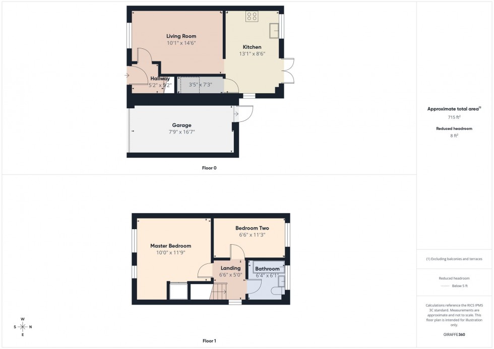 Floorplan for Calshot Place, Calcot, RG31