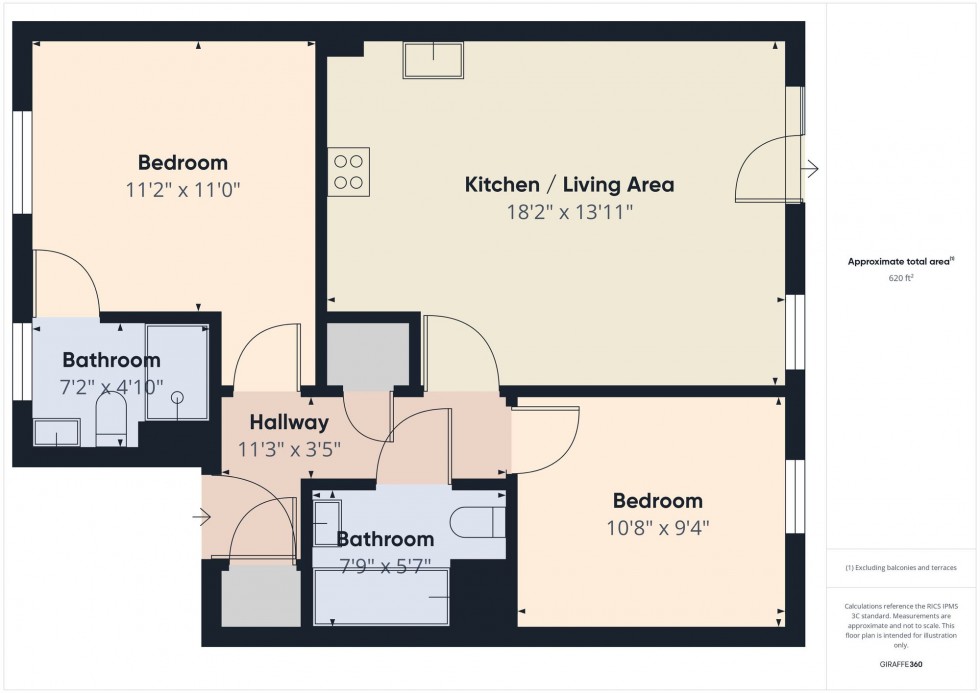 Floorplan for Battle Square, Sourton House Battle Square, RG30