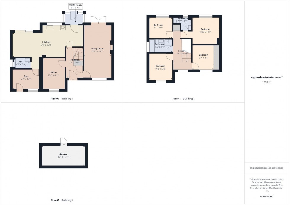 Floorplan for Egremont Drive, Lower Earley, RG6