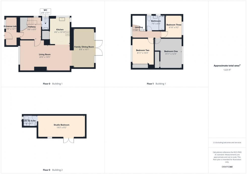 Floorplan for Aldworth Close, Reading, RG30