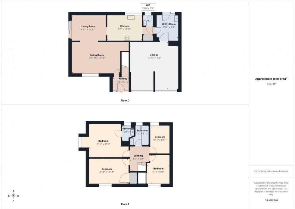 Floorplan for Allonby Close, Lower Earley, RG6