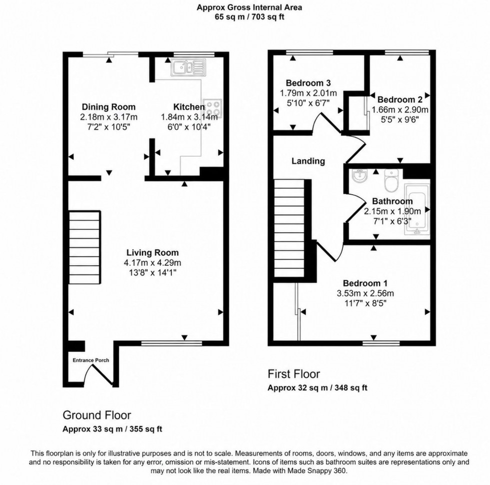 Floorplan for Pemberton Gardens, Calcot, RG31