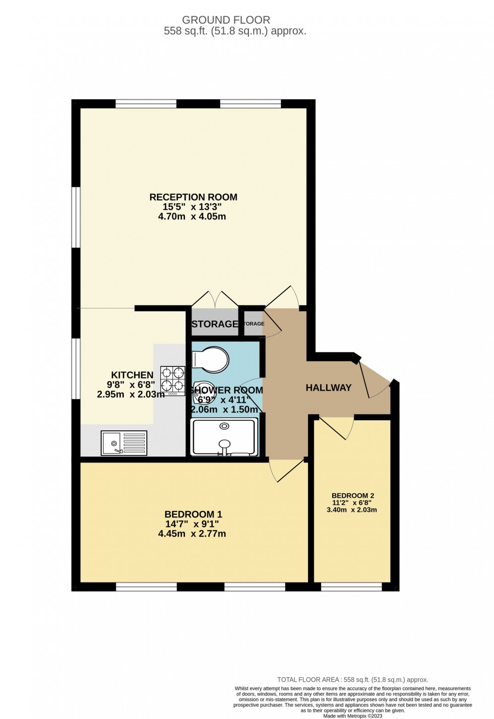 Floorplan for Tilehurst Road, Windsor Court, RG1