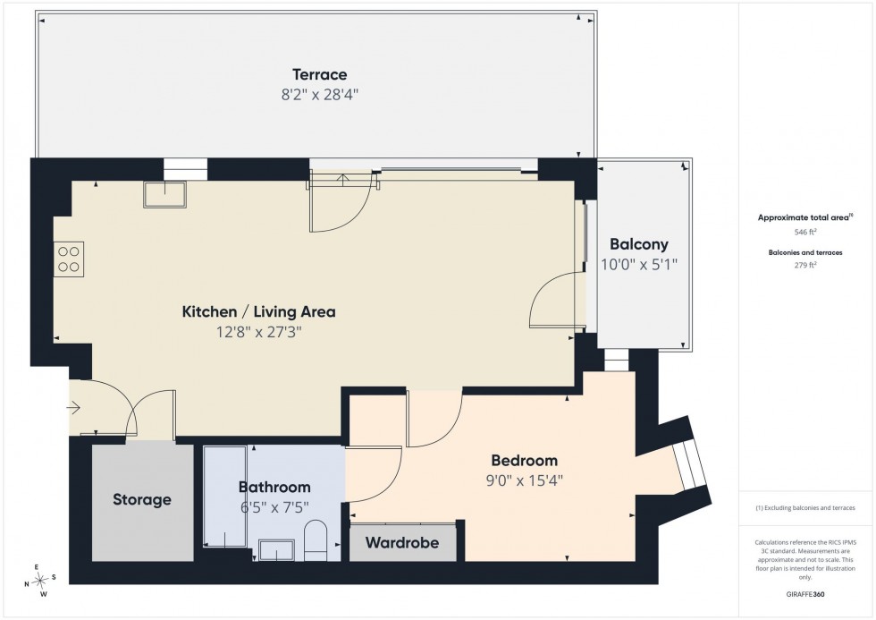 Floorplan for Berkeley Avenue, Reading, RG1