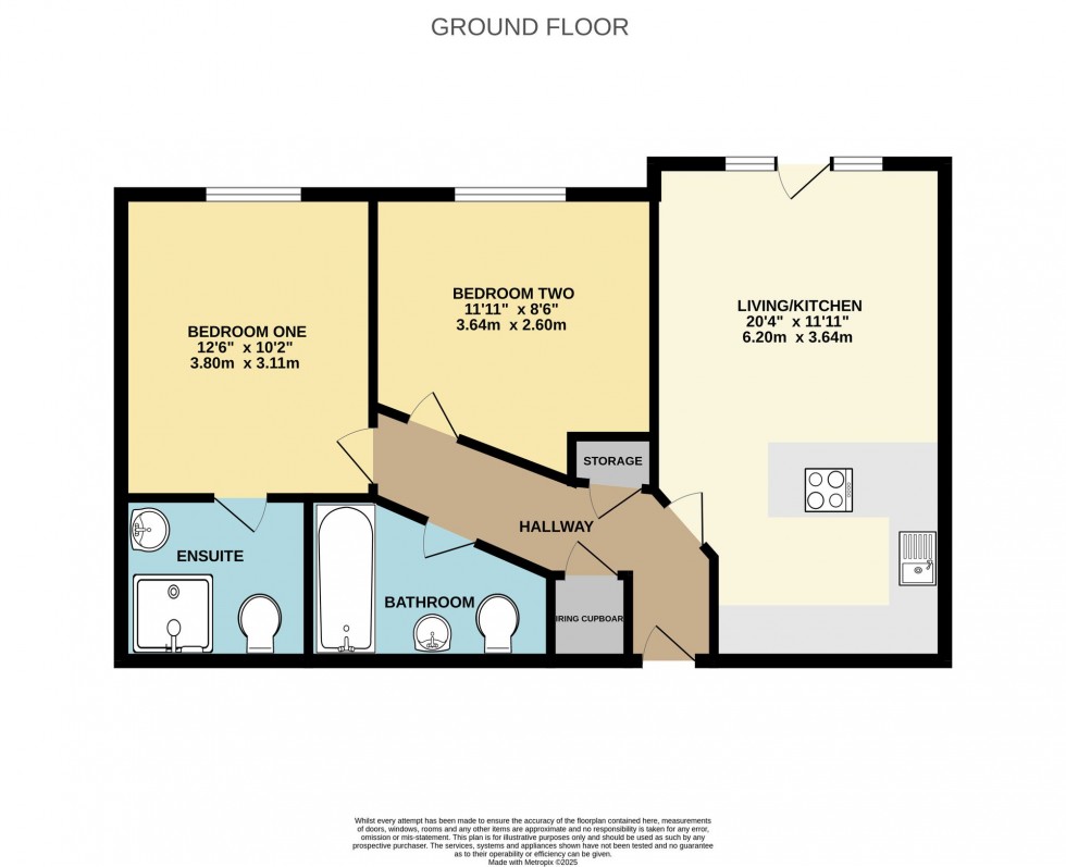 Floorplan for Saffron Close, Earley, RG6