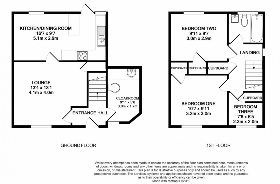 Floorplan for Stowmarket Close, Lower Earley, RG6