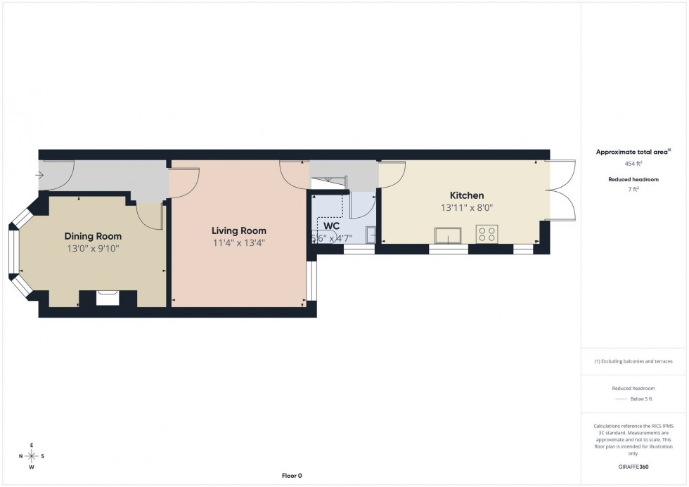 Floorplan for Swainstone Road, Reading, RG2