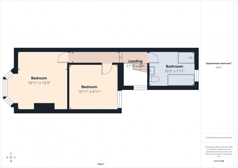 Floorplan for Swainstone Road, Reading, RG2