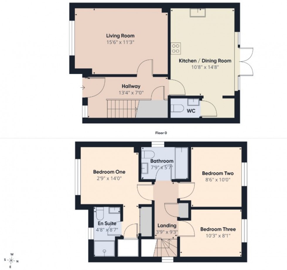 Floorplan for Bland Way, Shinfield, RG2