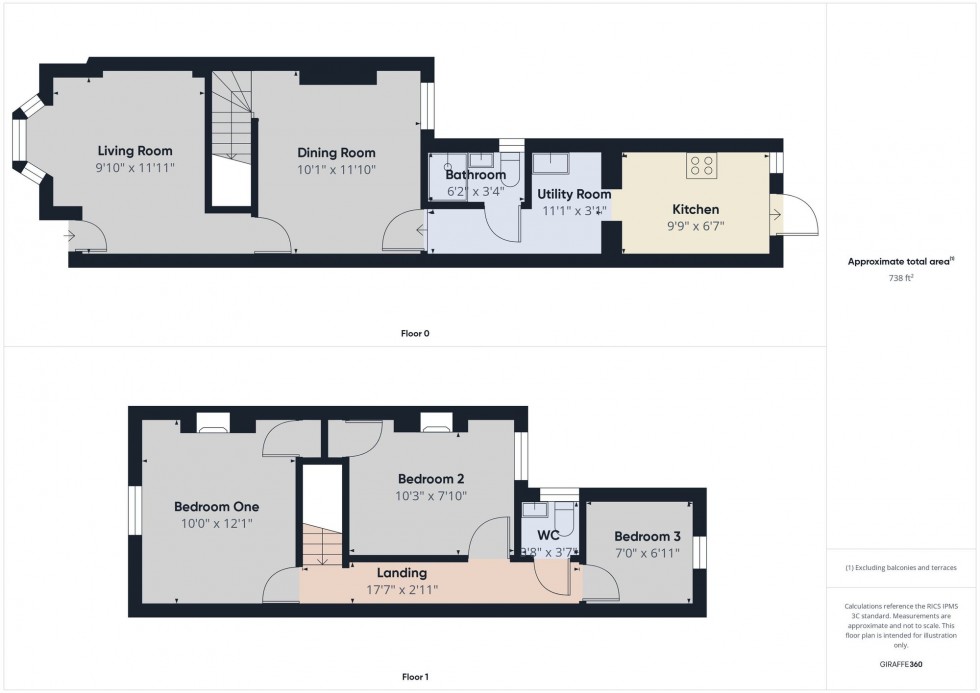 Floorplan for Connaught Road, Reading, RG30