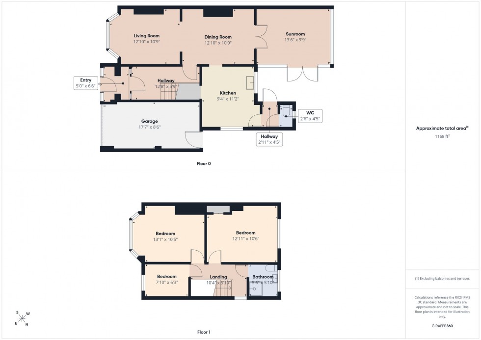 Floorplan for Robindale Avenue, Earley, RG6