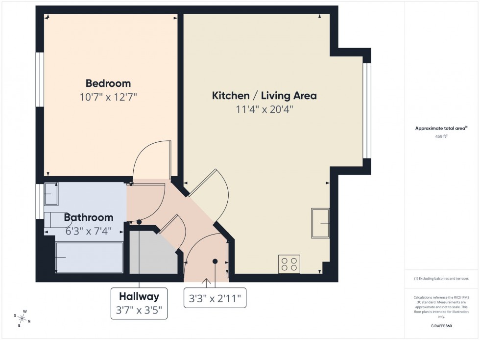 Floorplan for Elm Road, Earley, RG6